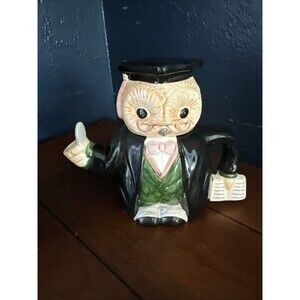 Heritage Mint LTD Collectible Ceramic Wise Owl Decorative Tea Pot VTG